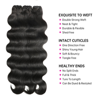 Mèches de cheveux humains tissées à la machine, double tirage, 100g, Remy, brésiliennes, pour tissage, emballage personnalisé, vente en gros, fournisseur d'usine
