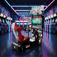 Simulateur de conduite 3D de course automobile Ruike SCJ003 à monnayeur avec son réaliste pour salles de jeux