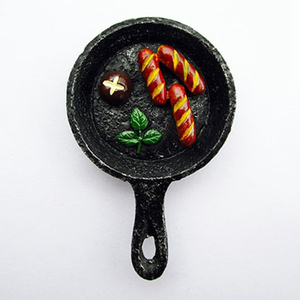 Aimants de réfrigérateur promotionnels personnalisés en résine, style aliments simulés (Saumon, Hot-dog, Steak, Poêles, Pots), avec autocollants - Product Image 6