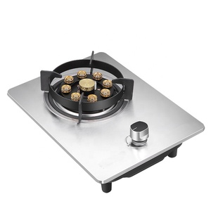 Cuisinière à <span class=keywords><strong>Gaz</strong></span> Encastrable 1 Brûleur, Panneau en Acier Inoxydable, Allumage Électronique, Protection Flamme, Plaques de Cuisson Professionnelles - Product Image 4