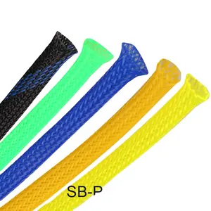 Mesh Cable Sleeve SUNBOW Rohs Compliant PET Braided Expandable Cable Mesh Sleeve