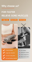 2024 Mini pistolet de Massage électrique Portable masseur de corps musculaire profond avec Machine de Relaxation fasciale à 6 têtes pour outil de Fitness