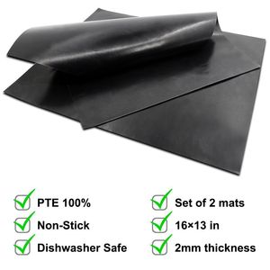 Tapis de <span class=keywords><strong>barbecue</strong></span> de qualité alimentaire, faciles à nettoyer, en PTFE, résistants à la chaleur, imperméables, pour la cuisine et l'extérieur - Product Image 3