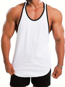 Camiseta sin mangas de algodón puro estampada transpirable lavada para hombre, talla grande, al por mayor, para verano, informal, deportiva, para personas mayores - Product Image 4