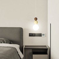 Nordique Acrylique Boule Pendentif Lumière Moderne Chevet Réglable Hauteur Dimmable Moyen Intérieur Suspension Luminaire Hôtel