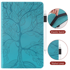 Funda protectora para tableta de cuero PU con patrón de árbol en relieve para <span class=keywords><strong>Samsung</strong></span> <span class=keywords><strong>Galaxy</strong></span> <span class=keywords><strong>Tab</strong></span> A9 Plus A9 A8 S9 S9FE, funda protectora para tableta con ranura para tarjeta - Product Image 2