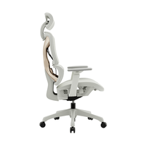 Chaise de bureau ergonomique, nouveau design, tissu haut de gamme, chaise de direction, accoudoirs 2D et 3D, style moderne, chaise en mesh pour patron/CEO, acier durable