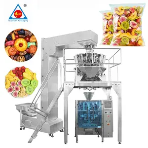 Lage Fabrieksprijs Verticale Knapperige Chips Biscuit Snack Voedsel Noten Droge Groenten En Fruit Zakje Verpakkingsmachine