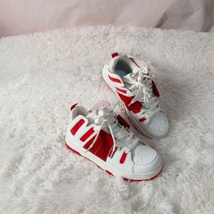 נעלי ספורט גרפיטי בשחור-לבן לגברים, נעליים עם סוליות עבות המגדילות גובה, נעלי ספורט זוגיות קז'ואל לחוץ - Product Image 5