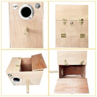 Boîte de nidification en bois pour perroquets, nichoir de reproduction pour oiseaux, cage à perruches, fournitures pour animaux de compagnie, vente en gros