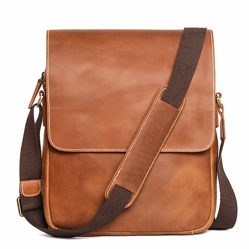 Vintage Men s Genuine Leather Shoulder