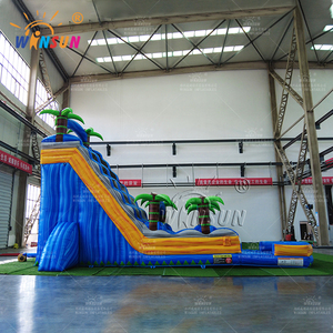Toboggan aquatique géant commercial en PVC, sans plomb, ignifuge, certifié CE, en forme de palmier, avec piscine, expédition immédiate depuis l'entrepôt américain - Product Image 5
