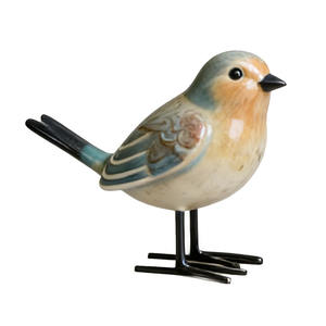 Nuova Statua Decorativa Creativa Primavera 2026, Ornamento Realistico di Uccellino e Fiore in Resina, Personalizzazione e Vendita all'Ingrosso, Marca XiBiao per la Casa - Product Image 5