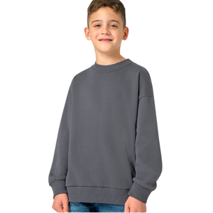 Sweat-shirt unisexe en molleton 100 % coton, tricoté, pour l'automne, pull chaud décontracté pour enfants, tailles 128-164, âge 8-14 ans - Product Image 4