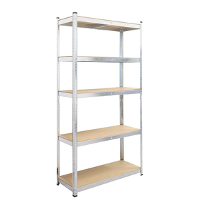ABCTOOLS Étagère à rivets en acier sans boulon à <span class=keywords><strong>5</strong></span> <span class=keywords><strong>niveaux</strong></span> Étagères en fer de stockage Étagères en acier Étagères d'entrepôt en métal à fente - Product Image 4