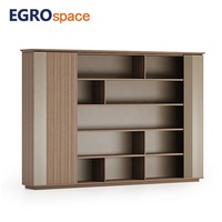 Meuble de rangement de documents EGROspace pour espace de travail, tiroir verrouillable, armoire de bureau exécutive en bois