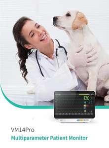 QD-VM14PRO 14 인치 수의과 병원 의료 환자 모니터를 위한 다중 파라미터 모니터 - Product Image 5