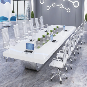 Conjunto <span class=keywords><strong>de</strong></span> Muebles <span class=keywords><strong>de</strong></span> Oficina <span class=keywords><strong>de</strong></span> Madera <span class=keywords><strong>para</strong></span> Sala <span class=keywords><strong>de</strong></span> Conferencias, Mesa <span class=keywords><strong>de</strong></span> <span class=keywords><strong>Reuniones</strong></span> Moderna con Sillas <span class=keywords><strong>para</strong></span> Uso en Hoteles - Product Image 1