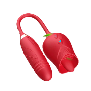 Bloem Schaduw Seksspeeltje Kut Anale Plug <span class=keywords><strong>Vagina</strong></span> Vibrerende Ei Likken Tong Rose Vibrators Met Tong Voor Vrouwen - Product Image 2