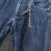 Porte-clés en forme d'écailles de dragon, accessoire de mode streetwear à suspendre à la taille