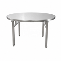 Banc de travail en acier inoxydable robuste et personnalisable, résistant à la corrosion, avec pieds réglables en hauteur, finition mate brossée, autoportant