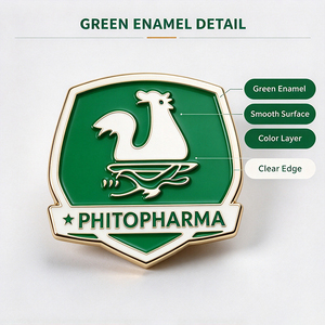 Épingles à revers personnalisées, épingles en émail doux, badges métalliques personnalisés pour cadeaux promotionnels, vente en gros - Product Image 3