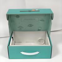 Boîte Cadeau Pliante Personnalisée Portable, Boîte Mystère, Sac Cadeau de Fêtes, Boîte Vide pour Papeterie, Cadeaux d'Affaires en Carton Kraft Ondulé