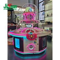 Happy Spin Park 2 – Machine de jeu d'arcade à monnayeur pour 4 joueurs, en plastique, acrylique et métal, avec système de récompenses, pour parcs d'attractions