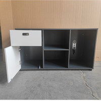 [Offre Spéciale Déstockage] Meuble de Rangement Bas en Bois pour Bureau avec Serrure à Combinaison, Organisateur de Fichiers et Armoire Latérale