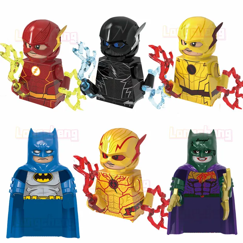 G0132 Die Flash Super Heroes Charakter Comic-Version Fledermaus Zoom Reverse Flash Mini Action Baustein Figuren Lernspiel zeug