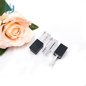 Encantador tubo de tinte de labios transparente cuadrado vacío de Color personalizado con pincel tubo de brillo de labios de etiquetas privadas de moda - Product Image 1