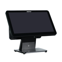 Sistema POS Todo en Uno con Pantalla Dual y Soporte, Caja Registradora Táctil para Cafeterías, Restaurantes y Hostelería
