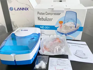 LANNX NE-301 ขายส่งมือถืออัลตราโซนิกเครื่องพ่นยา nebulizer การบีบอัดทางการแพทย์ไอยาคอมเพรสเซอร์ nebulizer เครื่อง