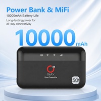Routeur WiFi mobile OLAX M100, point d'accès 4G avec carte SIM, batterie externe 10000 mAh, 2-en-1, 300 Mbps, WiFi portable double bande 5.8G, Type-C MiFis
