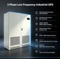 3 Fazlı Düşük Frekanslı Online UPS 380V 10KVA - 160KVA PF0.9 IP31 IP42 40kA Akım Korumalı Çift Şebeke Bağlantılı Endüstriyel Kullanım İçin