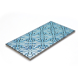 Phong cách cổ điển 150x300mm gạch ốp tường màu xanh gạch nghệ thuật mới để trang trí tường - Product Image 6