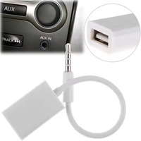 Cable Adaptador convertidor OTG de 3,5mm macho Audio AUX Jack a USB 2,0 tipo a hembra