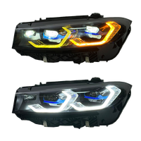 JY para Serie 3 G20, Modificación del Conjunto de Faros Delanteros, Luces LED de Circulación Diurna de Doble Color en Forma de Cuchara, Láser de 12V, Alta Intensidad 6000K