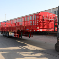 Semi-remorque porte-conteneurs à ridelles en acier 3/4 essieux 40/45 pieds avec train de roulement robuste à vendre