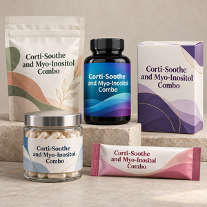 Cápsulas de Magnesio, Ashwagandha y Mioinositol, Juego de 2 Botellas, Marca Privada OEM, Suplemento para la Salud, Logotipo Personalizado - Product Image 5