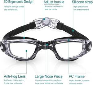 Nouvelles lunettes de course montures en silicone lunettes de <span class=keywords><strong>natation</strong></span> avec protection anti-buée lunettes de <span class=keywords><strong>natation</strong></span> confortables - Product Image 2