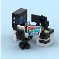 Blocs de construction MOC avec logo personnalisé, jouet DIY en ABS pour la célébration d'un anniversaire d'entreprise