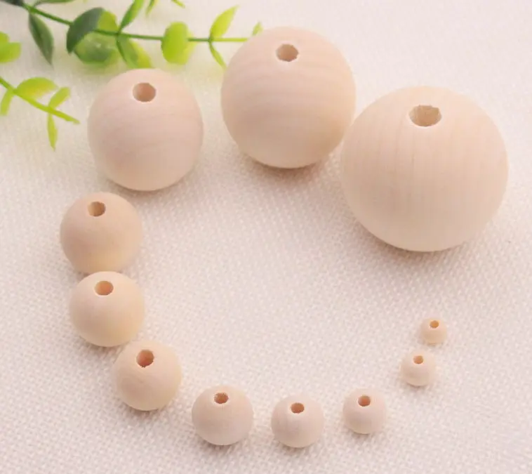 large cheap 16mm DIY colored wooden beads for decor necklace jewelry garland bracelet girl toy factory