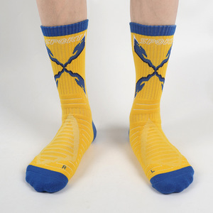 Chaussettes <span class=keywords><strong>de</strong></span> basketball pour hommes - Longues, montantes, en tissu éponge épais, respirantes, résistantes à l'usure, pour entraînement <span class=keywords><strong>de</strong></span> combat d'élite R15, emballées - Product Image 3