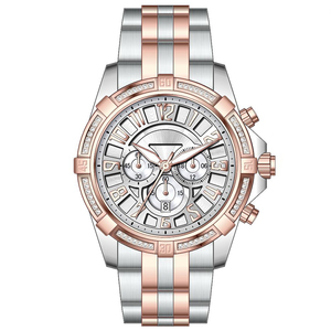 Reloj <span class=keywords><strong>de</strong></span> Hombre Cronógrafo <span class=keywords><strong>de</strong></span> Cuarzo <span class=keywords><strong>de</strong></span> Dos Tonos <span class=keywords><strong>de</strong></span> Diseñador <span class=keywords><strong>de</strong></span> Marca Famosa Personalizado con Diamantes, Caja y Correa Completas <span class=keywords><strong>de</strong></span> Acero Inoxidable 316L 53002M - Product Image 5