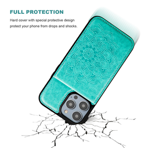 Chất lượng cao màu tím TPU Chân đế Wallet Card trường hợp mới được phát triển kinh doanh thiết kế điện thoại di động trường hợp - Product Image 5