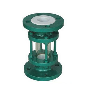 Revêtement en acier inoxydable PTFE indicateur de verre de visée directe, verre de visée anticorrosion de type bride - Product Image 4