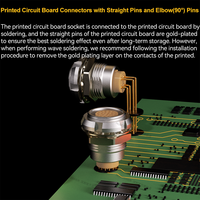 Conector Circular de Contacto Directo para PCB, Serie 0B, 2-9 Pines, Conector Circular Push-Pull Autoblocante, IP50, CE/RoHS