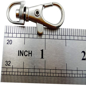 चाबियों के लिए सिल्वर लॉबस्टर क्व क्लैस्प कीचेन क्लिप हुक के लिए हुक, शिल्प - Product Image 6