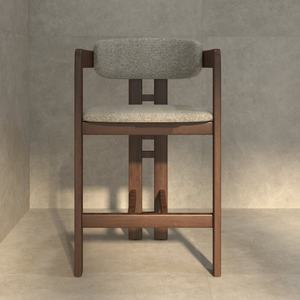 Chaise de bar à succès, chaise de bar moderne en bois de frêne, tabouret de comptoir pour îlot de cuisine, salle à manger, restaurants et pubs - Product Image 4